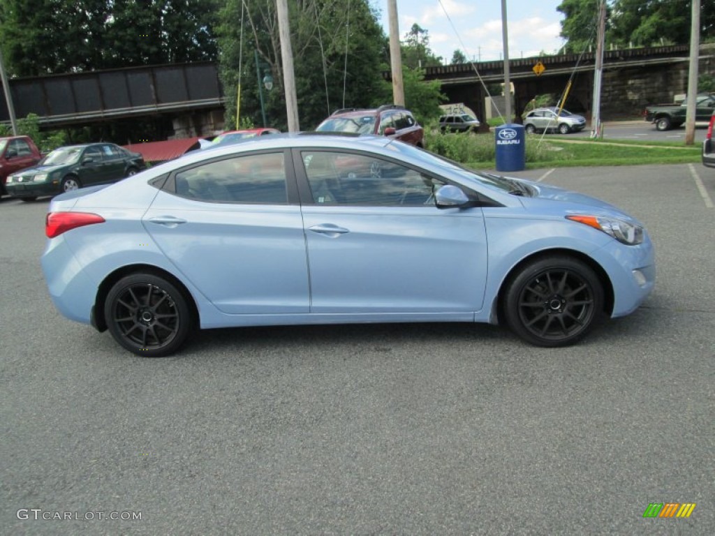 2012 Elantra Limited - Blue Sky Metallic / Beige photo #5