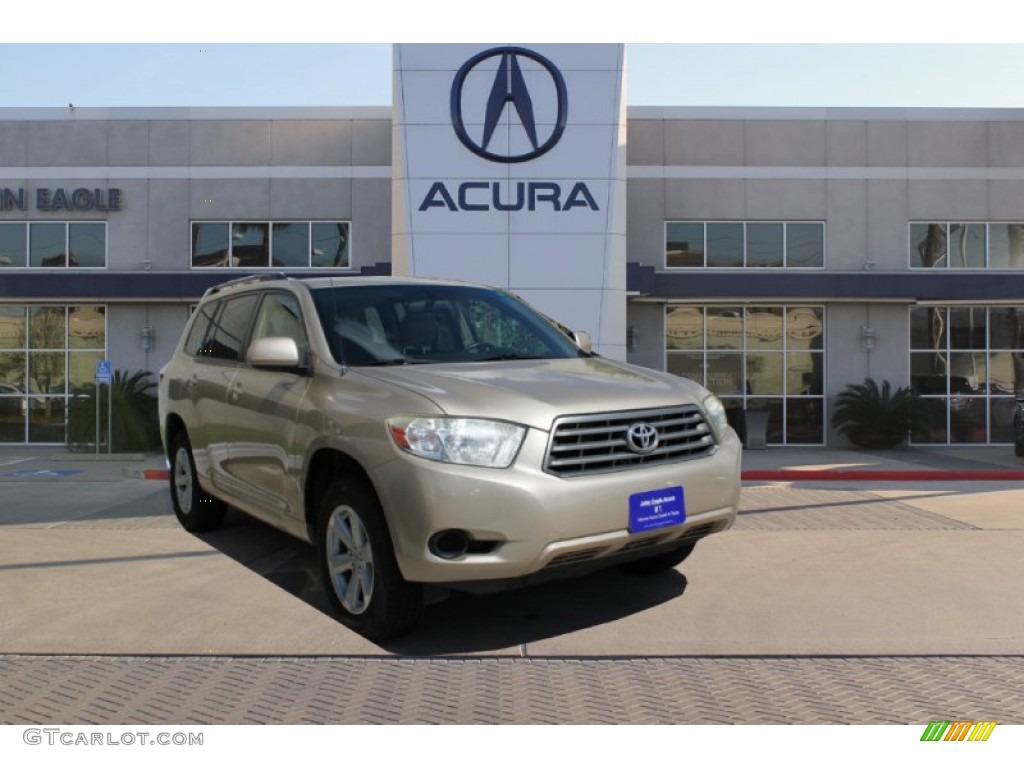 2008 Highlander 4WD - Sandy Beach Metallic / Sand Beige photo #1