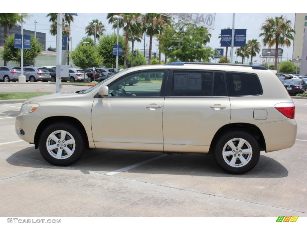 2008 Highlander 4WD - Sandy Beach Metallic / Sand Beige photo #3