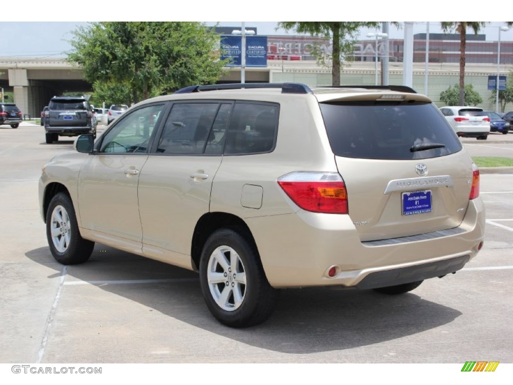 2008 Highlander 4WD - Sandy Beach Metallic / Sand Beige photo #6