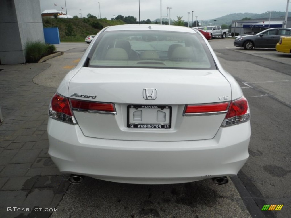 2011 Accord EX-L V6 Sedan - White Orchid Pearl / Ivory photo #6