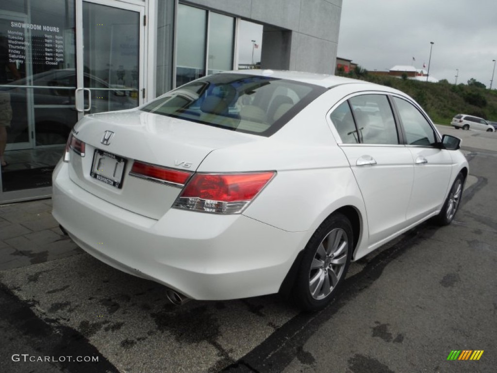2011 Accord EX-L V6 Sedan - White Orchid Pearl / Ivory photo #7