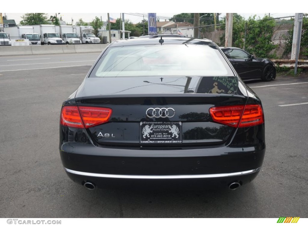 2013 A8 L 3.0T quattro - Phantom Black Pearl Effect / Silk Beige photo #15