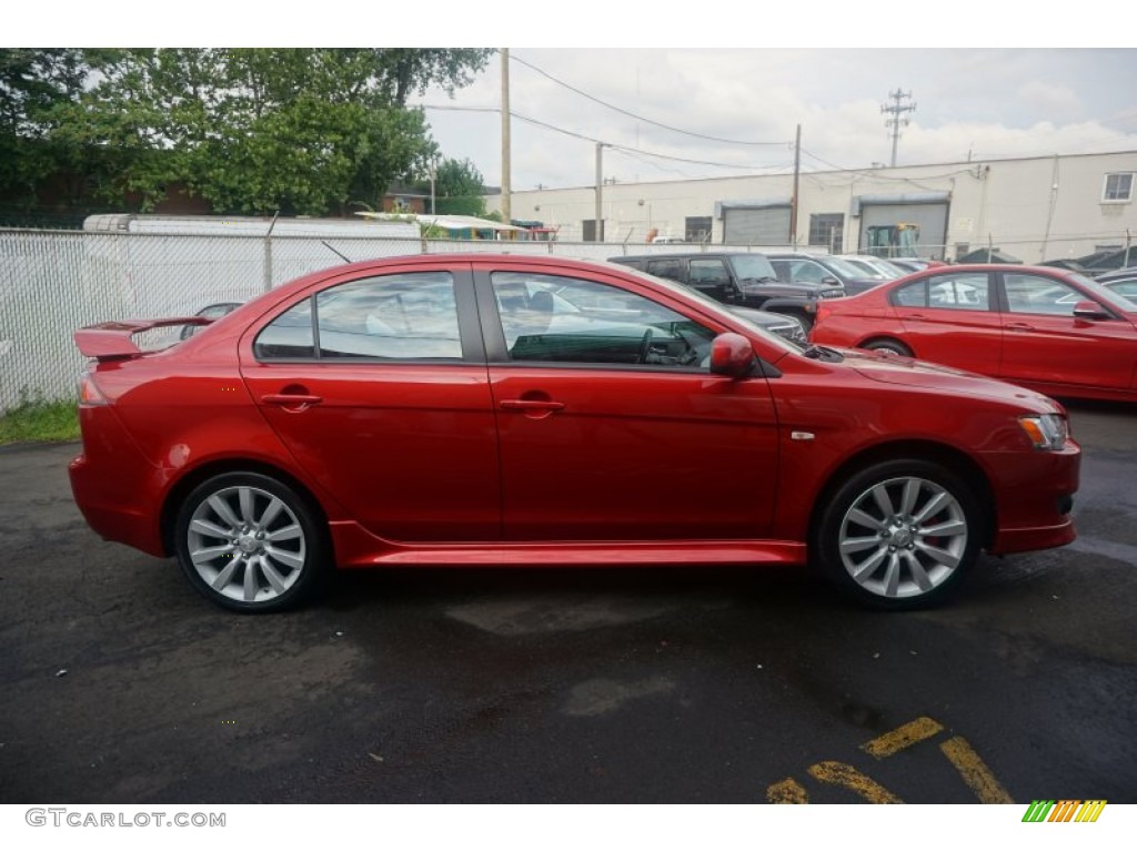 2010 Lancer GTS - Rally Red Metallic / Black photo #13