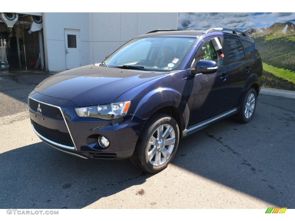 Cosmic Blue Metallic 2012 Mitsubishi Outlander SE AWD Exterior Photo #105181565