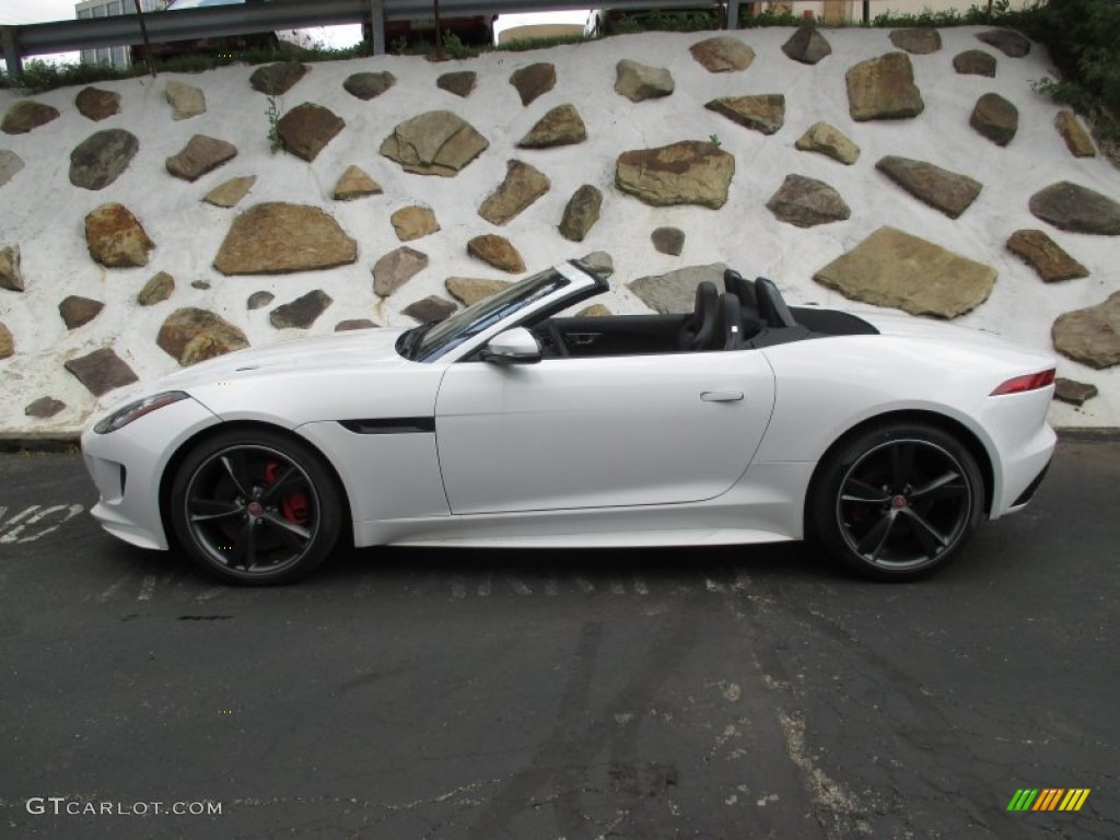 Polaris White 2016 Jaguar F-TYPE S AWD Convertible Exterior Photo #105182324