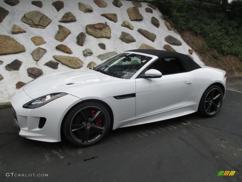 Polaris White 2016 Jaguar F-TYPE S AWD Convertible Exterior Photo #105182525