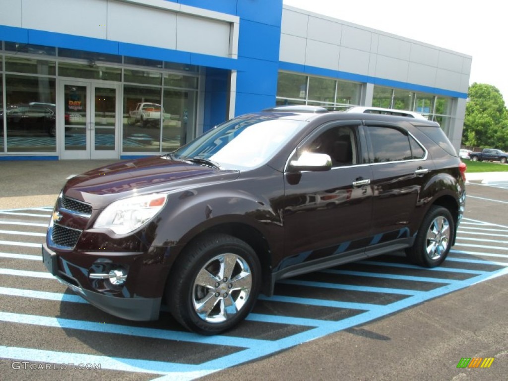 2011 Equinox LTZ AWD - Espresso Brown Metallic / Brownstone/Jet Black photo #1