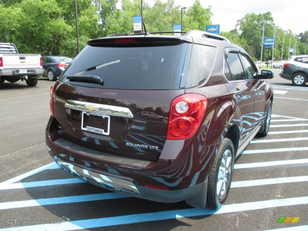 2011 Equinox LTZ AWD - Espresso Brown Metallic / Brownstone/Jet Black photo #7