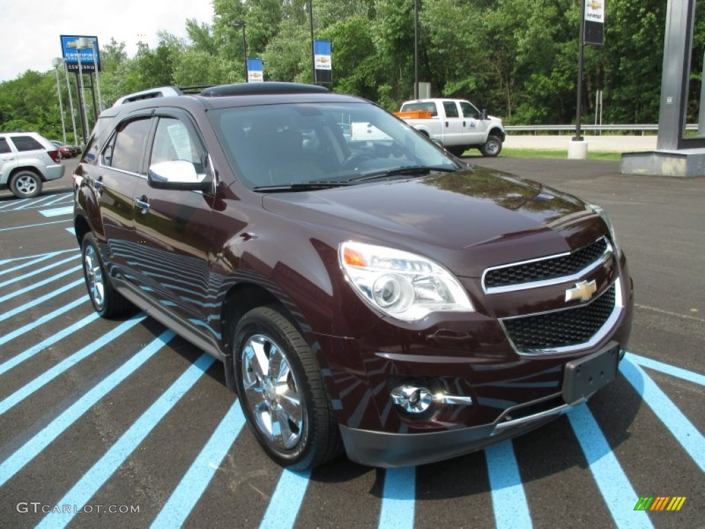 2011 Equinox LTZ AWD - Espresso Brown Metallic / Brownstone/Jet Black photo #12