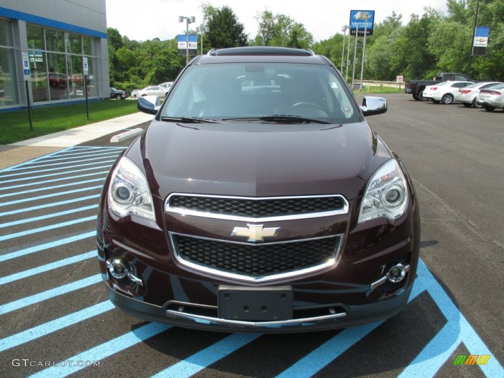 2011 Equinox LTZ AWD - Espresso Brown Metallic / Brownstone/Jet Black photo #13