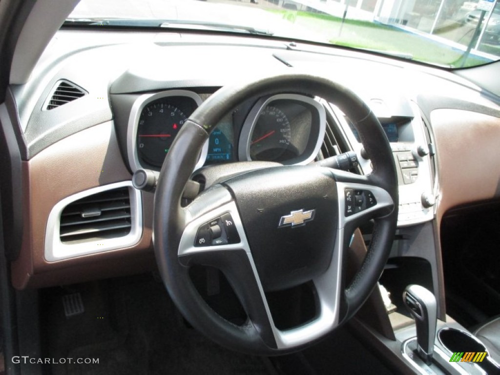 2011 Equinox LTZ AWD - Espresso Brown Metallic / Brownstone/Jet Black photo #25