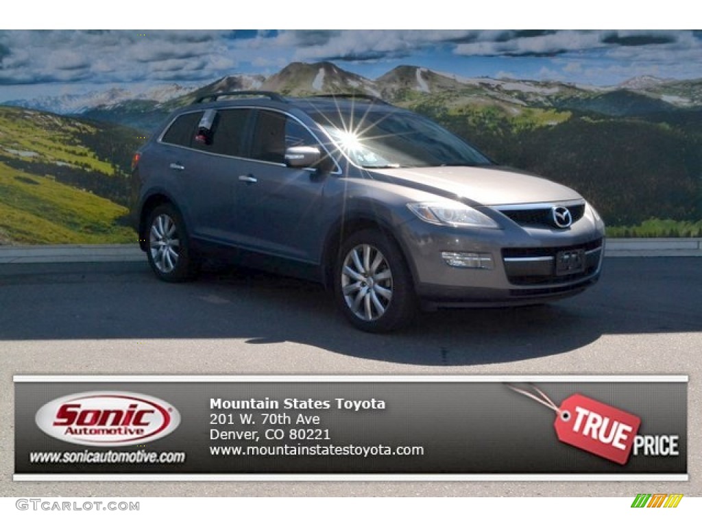 2007 CX-9 Grand Touring AWD - Galaxy Gray Mica / Black photo #1