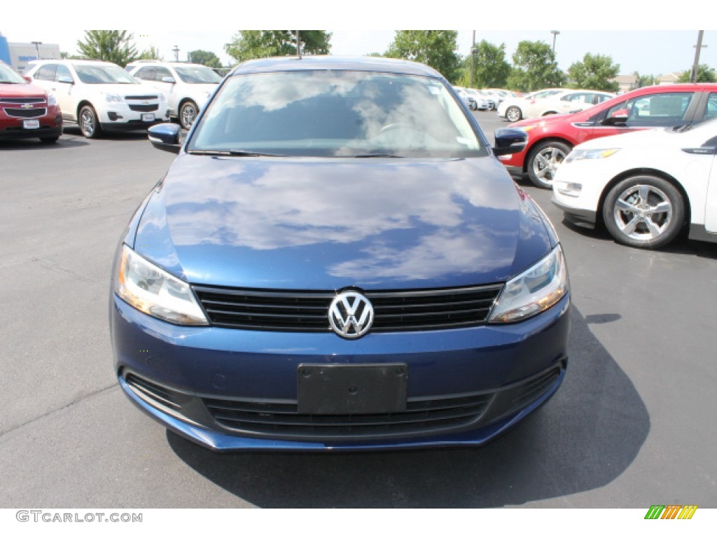 2011 Jetta TDI Sedan - Tempest Blue Metallic / Titan Black photo #8