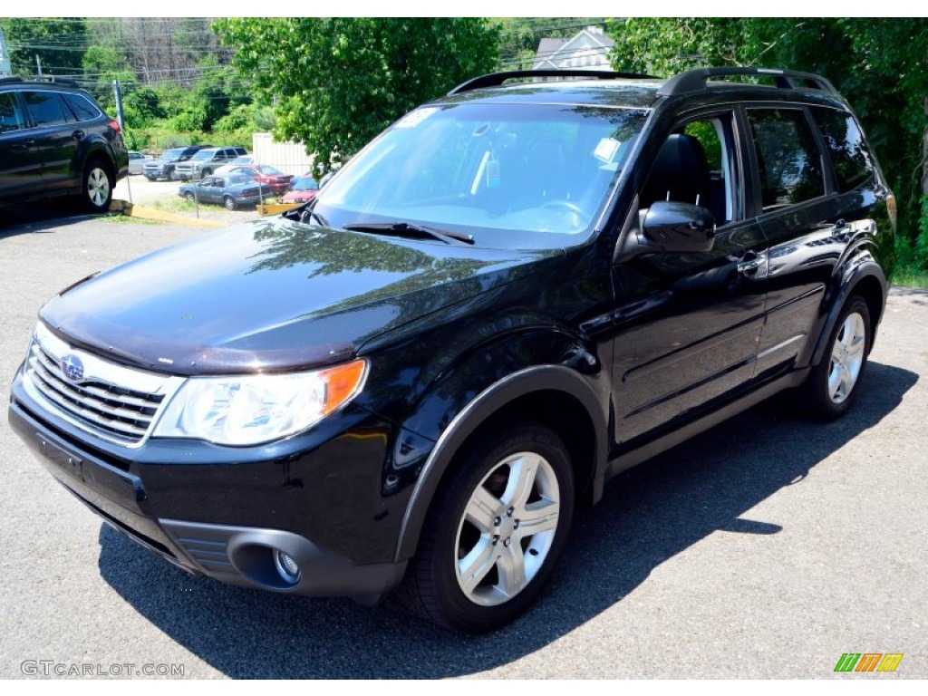 2009 Forester 2.5 X L.L.Bean Edition - Obsidian Black Pearl / Black photo #3