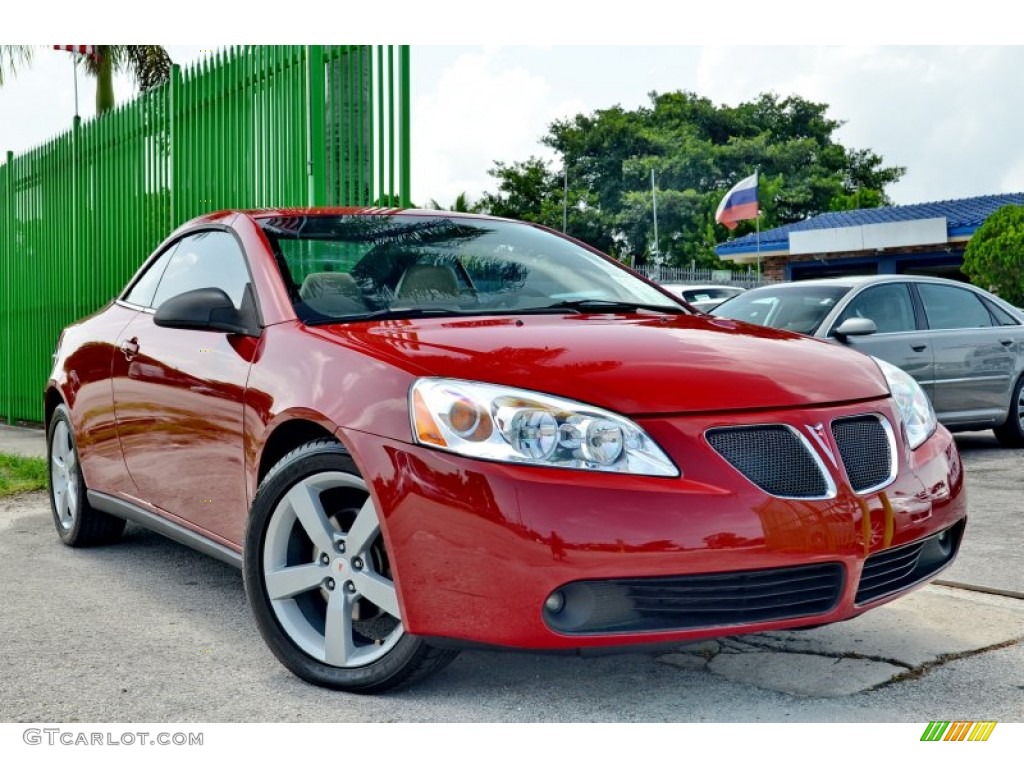 2007 G6 GT Convertible - Crimson Red / Light Taupe photo #1