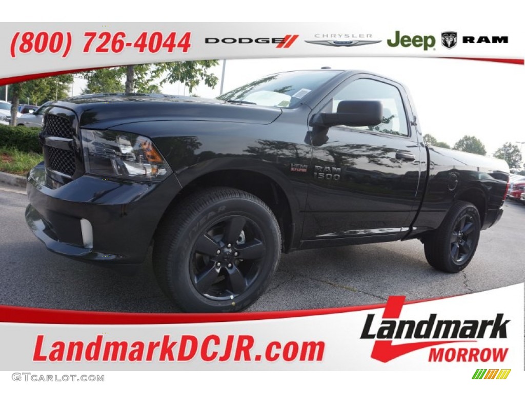 2015 1500 Express Regular Cab - Brilliant Black Crystal Pearl / Black/Diesel Gray photo #1