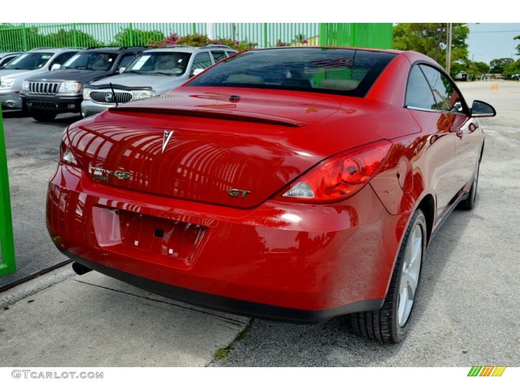 2007 G6 GT Convertible - Crimson Red / Light Taupe photo #12