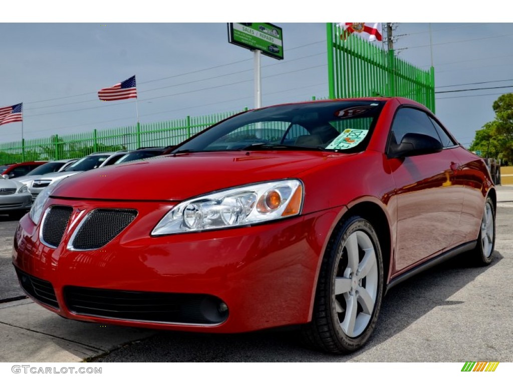 2007 G6 GT Convertible - Crimson Red / Light Taupe photo #53