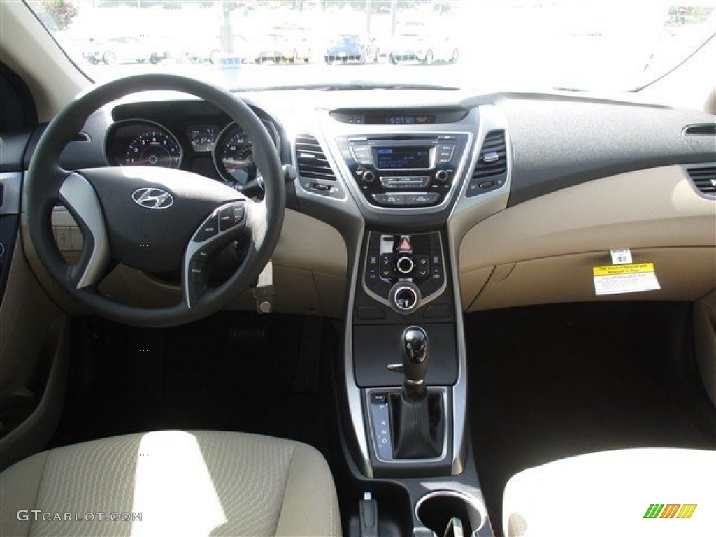2016 Elantra SE - Phantom Black / Beige photo #14