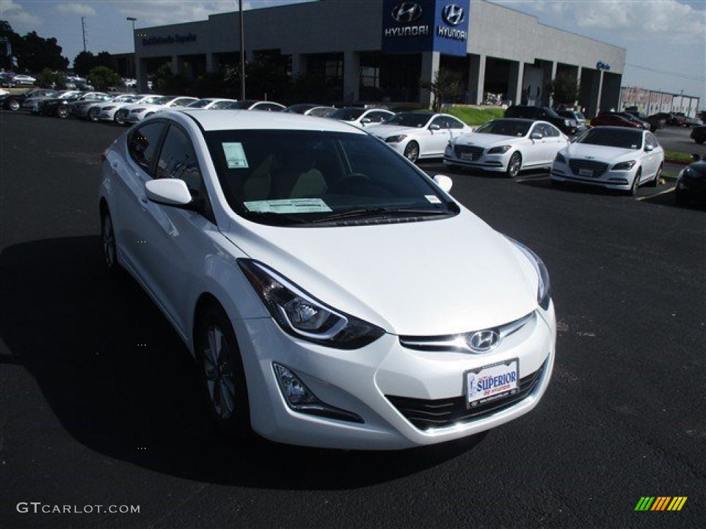 2016 Elantra SE - White / Beige photo #1