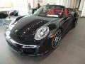 Jet Black Metallic 2015 Porsche 911 Turbo S Cabriolet Exterior