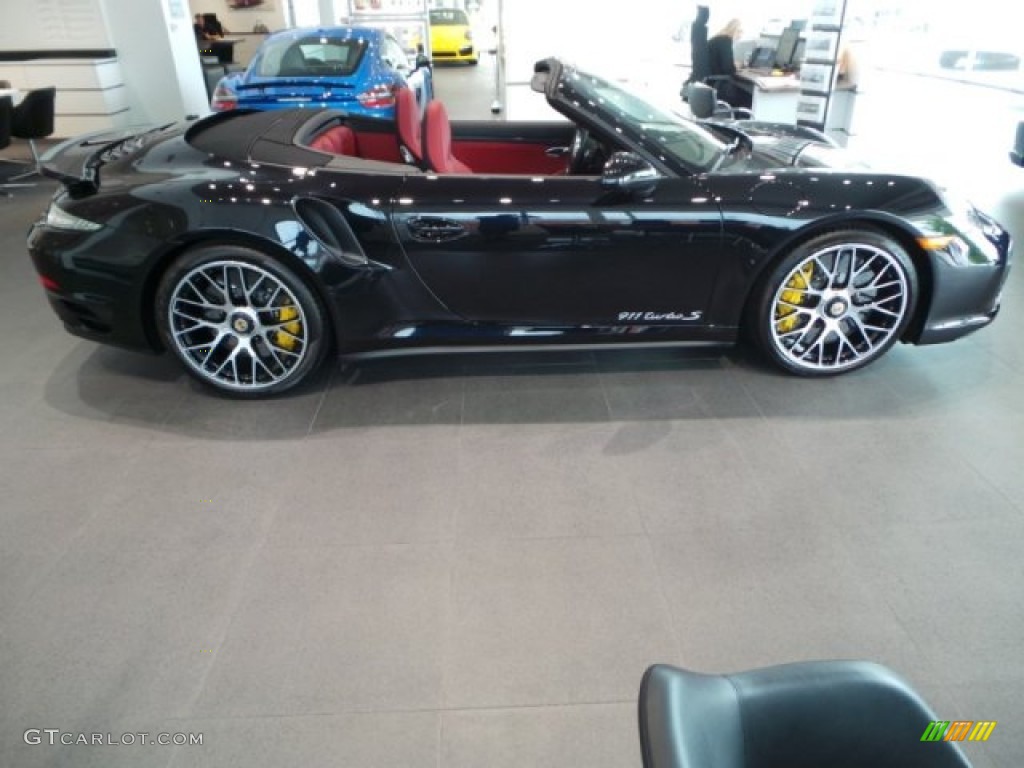 Jet Black Metallic 2015 Porsche 911 Turbo S Cabriolet Exterior Photo #105198300