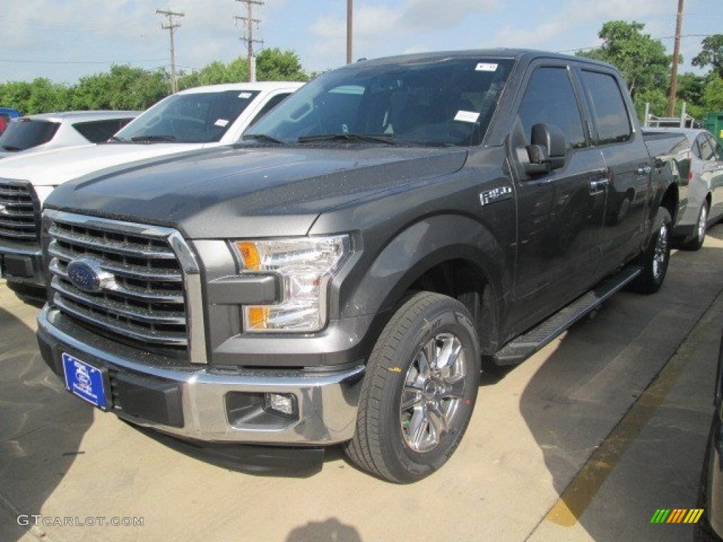 2015 F150 XLT SuperCrew - Magnetic Metallic / Medium Earth Gray photo #1