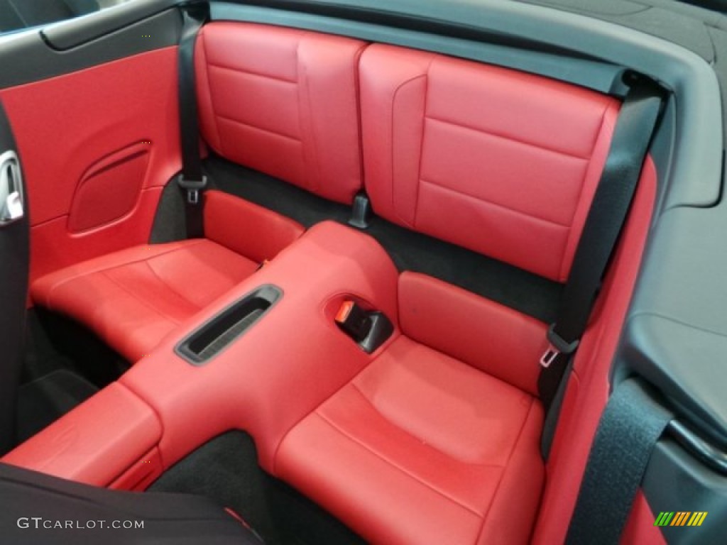 Black/Garnet Red Interior 2015 Porsche 911 Turbo S Cabriolet Photo #105198605