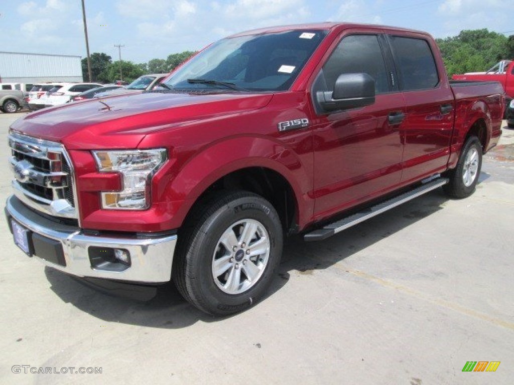Ruby Red Metallic 2015 Ford F150 XLT SuperCrew Exterior Photo #105201095