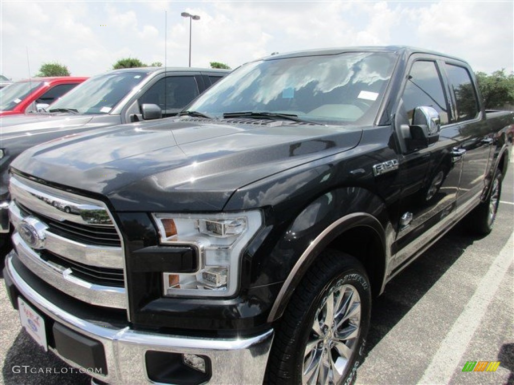 2015 F150 King Ranch SuperCrew 4x4 - Tuxedo Black Metallic / King Ranch Java/Mesa photo #2