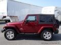 2010 Red Rock Crystal Pearl Jeep Wrangler Sahara 4x4  photo #2