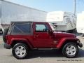 2010 Red Rock Crystal Pearl Jeep Wrangler Sahara 4x4  photo #5