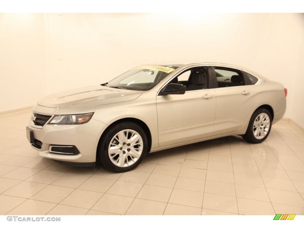 2014 Impala LS - Champagne Silver Metallic / Jet Black/Dark Titanium photo #3