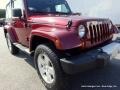 2010 Red Rock Crystal Pearl Jeep Wrangler Sahara 4x4  photo #30