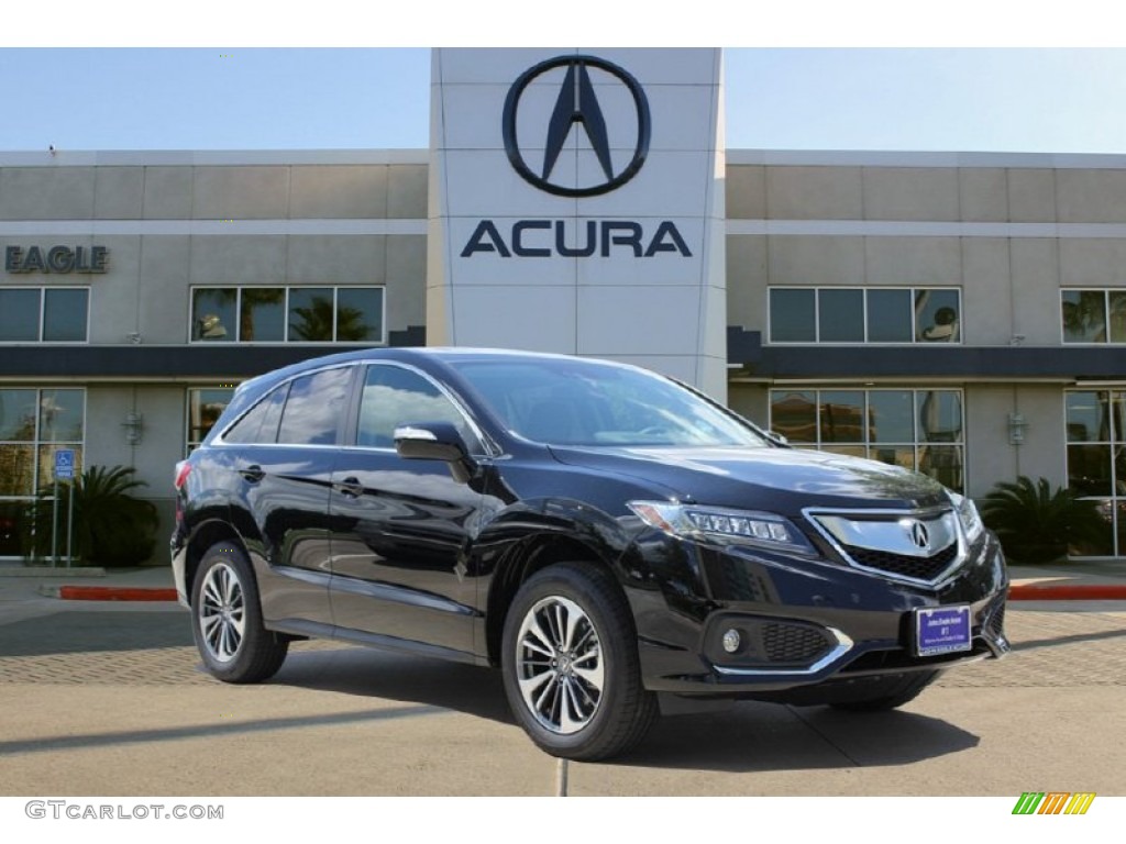 2016 RDX Advance AWD - Crystal Black Pearl / Parchment photo #1