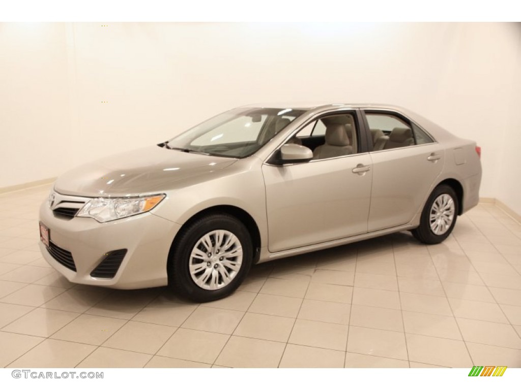 Creme Brulee Metallic 2014 Toyota Camry LE Exterior Photo #105207290