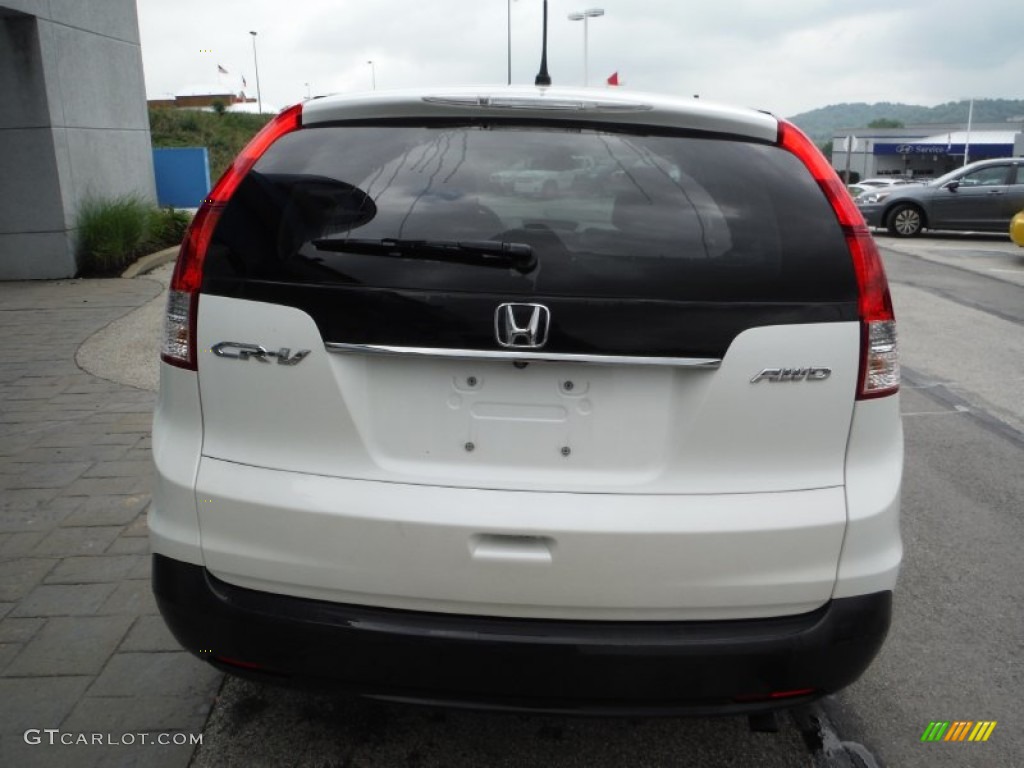 2013 CR-V EX AWD - White Diamond Pearl / Beige photo #9