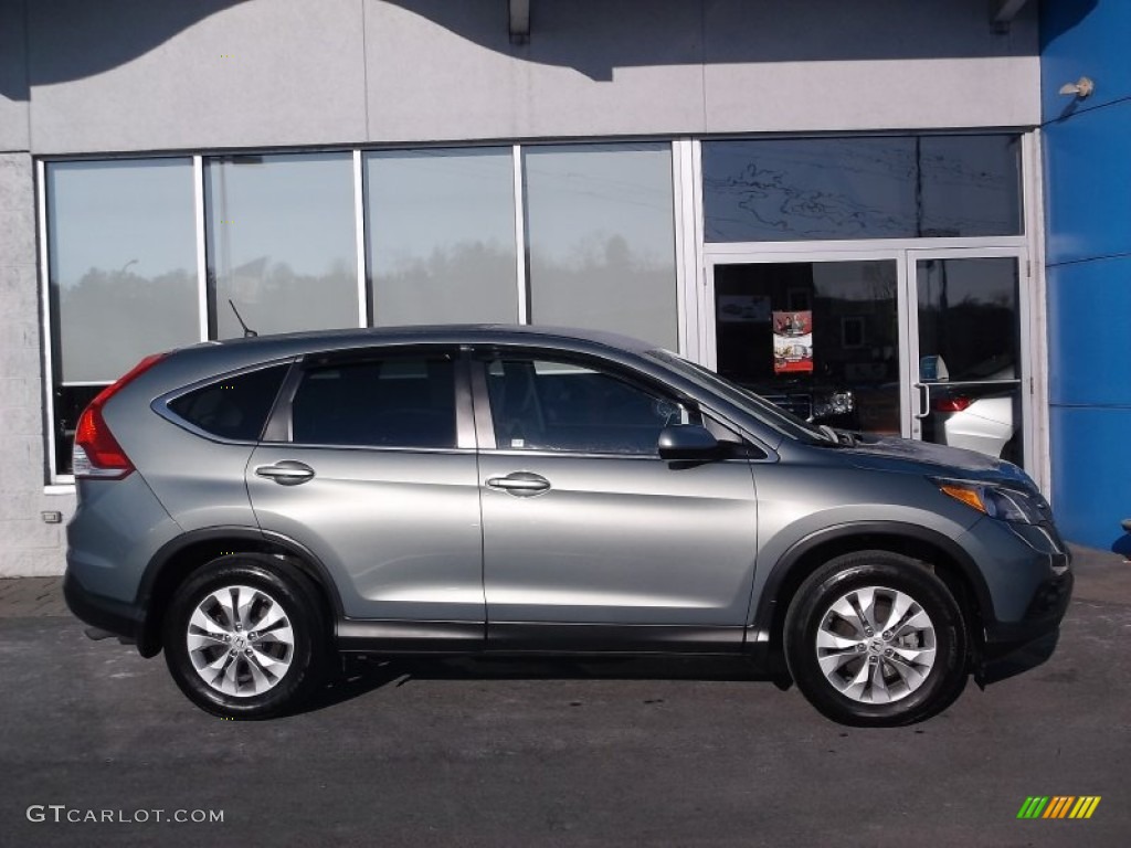 2012 CR-V EX 4WD - Opal Sage Metallic / Beige photo #2