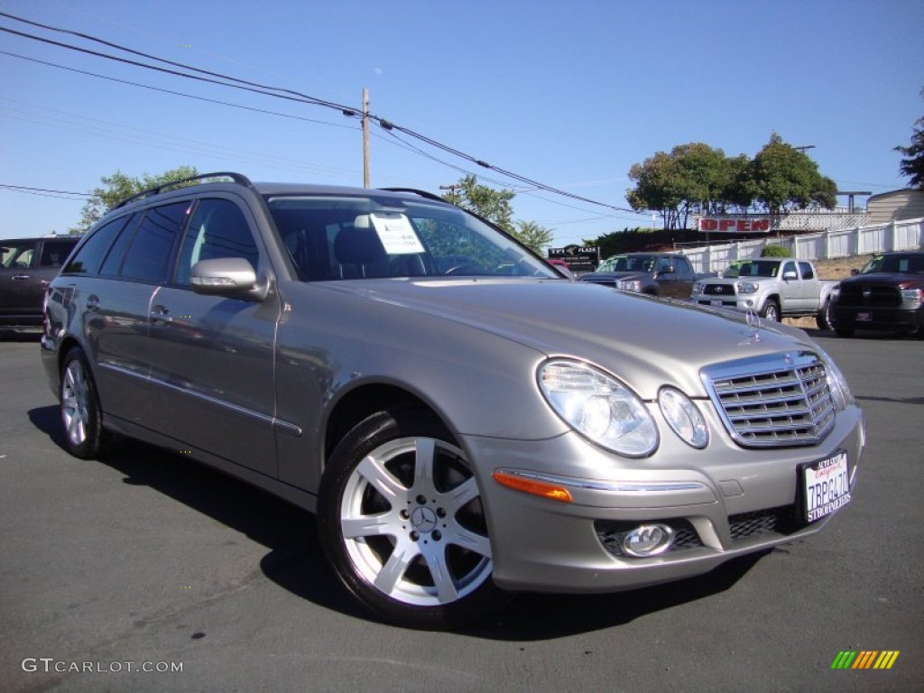 2007 E 350 4Matic Wagon - Pewter Metallic / Black photo #1