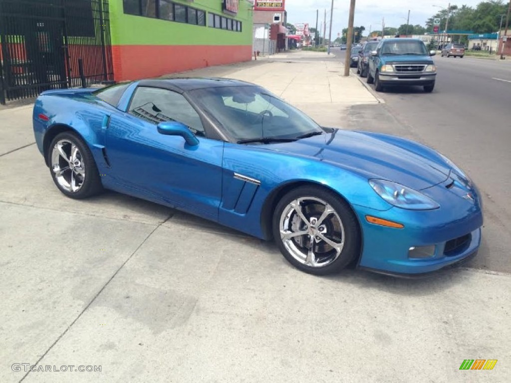 Jetstream Blue Metallic 2010 Chevrolet Corvette Grand Sport Coupe Exterior Photo #105213374