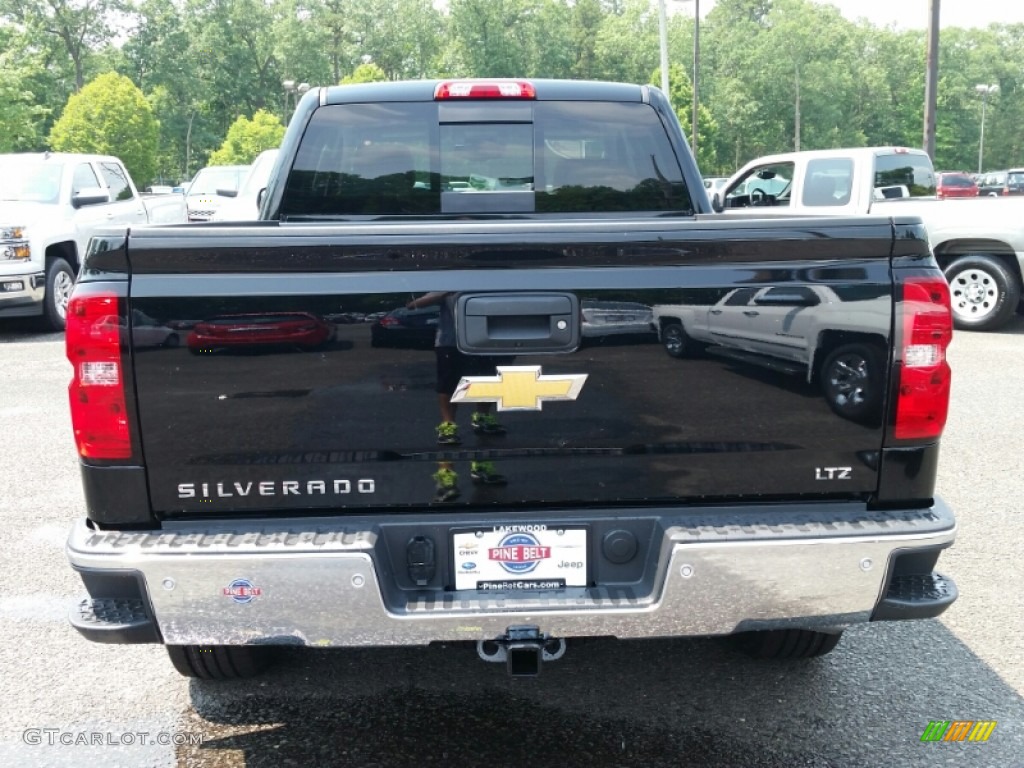 2015 Silverado 1500 LTZ Z71 Double Cab 4x4 - Black / Dark Ash/Jet Black photo #5