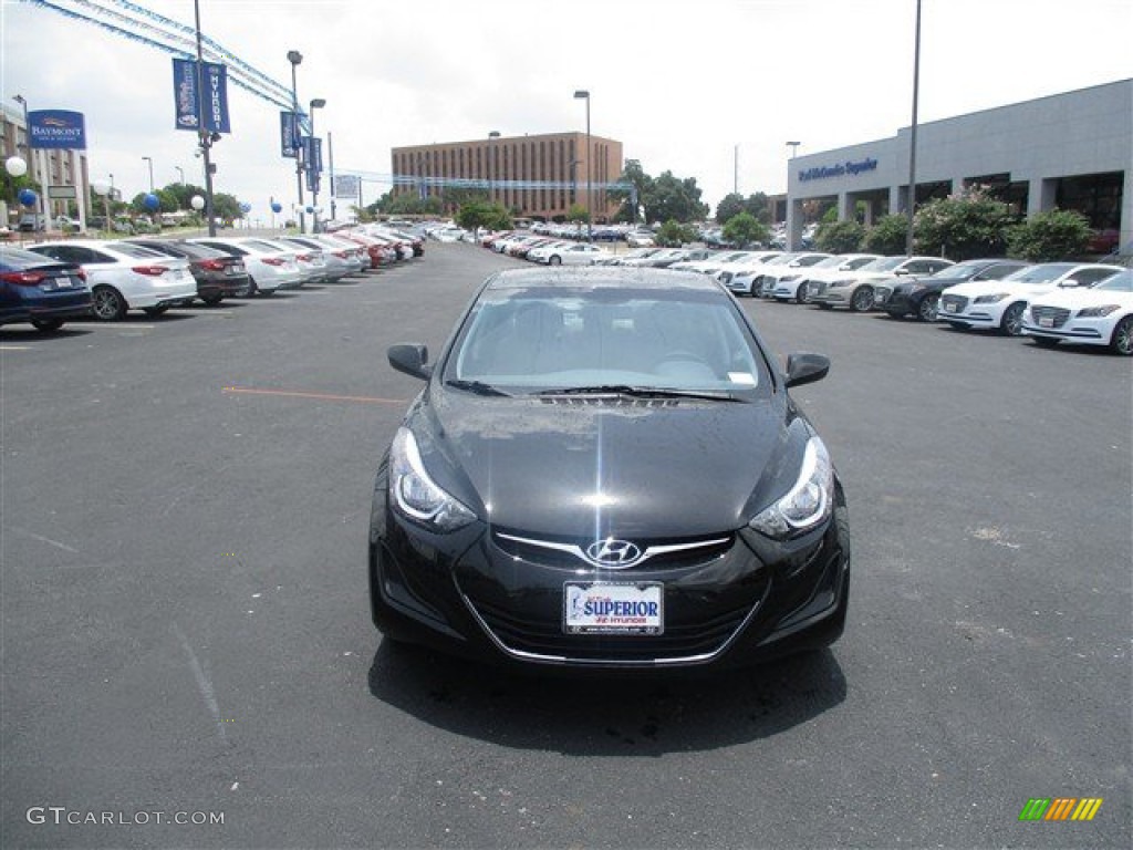 2016 Elantra SE - Phantom Black / Gray photo #3