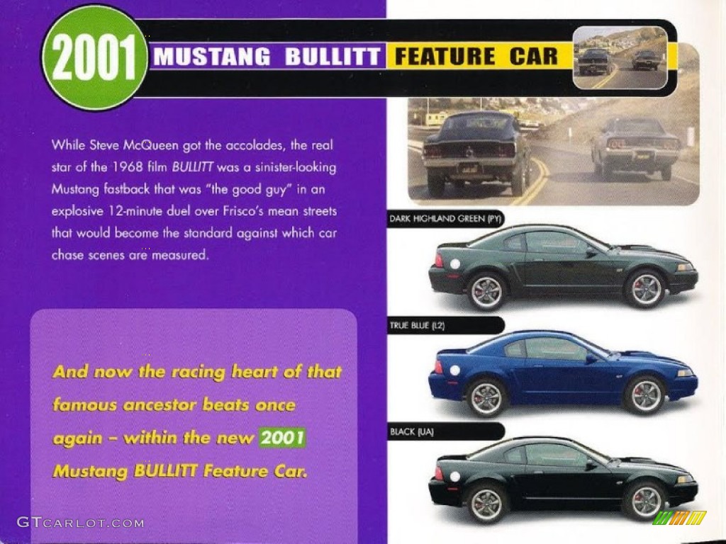 2001 Mustang Bullitt Coupe - Black / Dark Charcoal photo #29