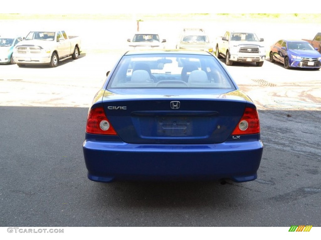 2004 Civic LX Coupe - Fiji Blue Pearl / Ivory Beige photo #3