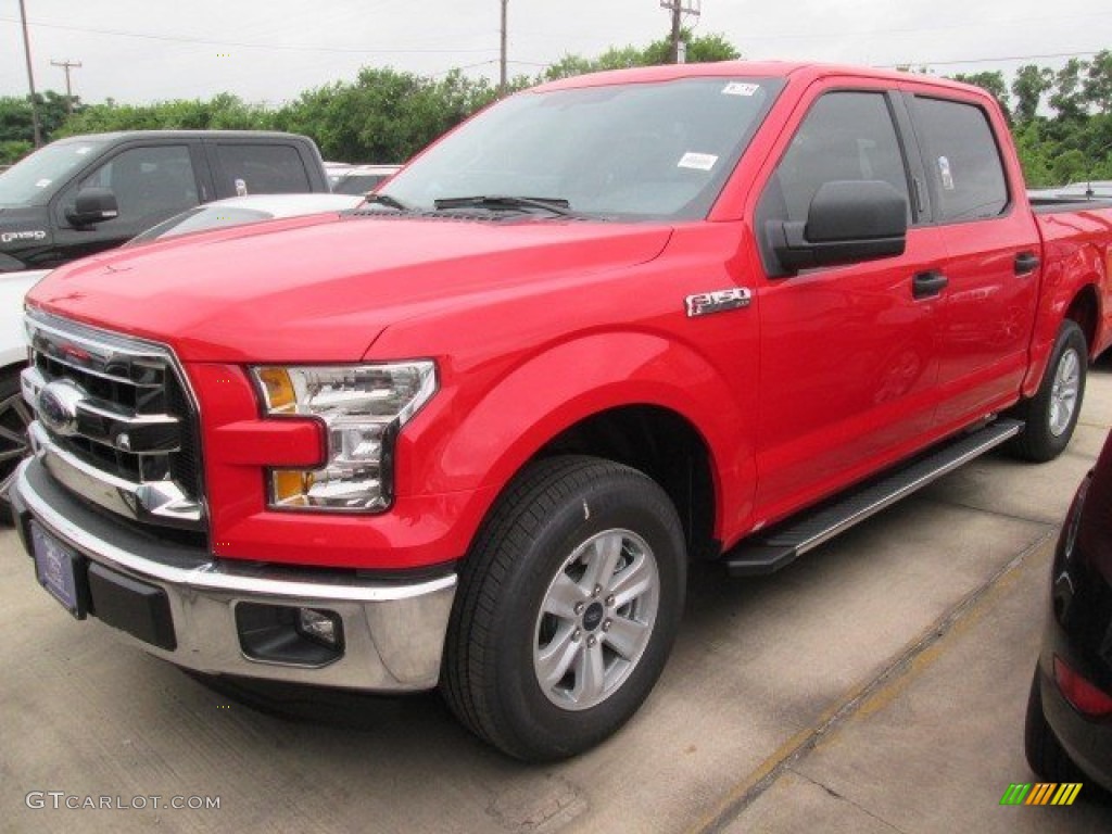 Race Red 2015 Ford F150 XLT SuperCrew Exterior Photo #105219506