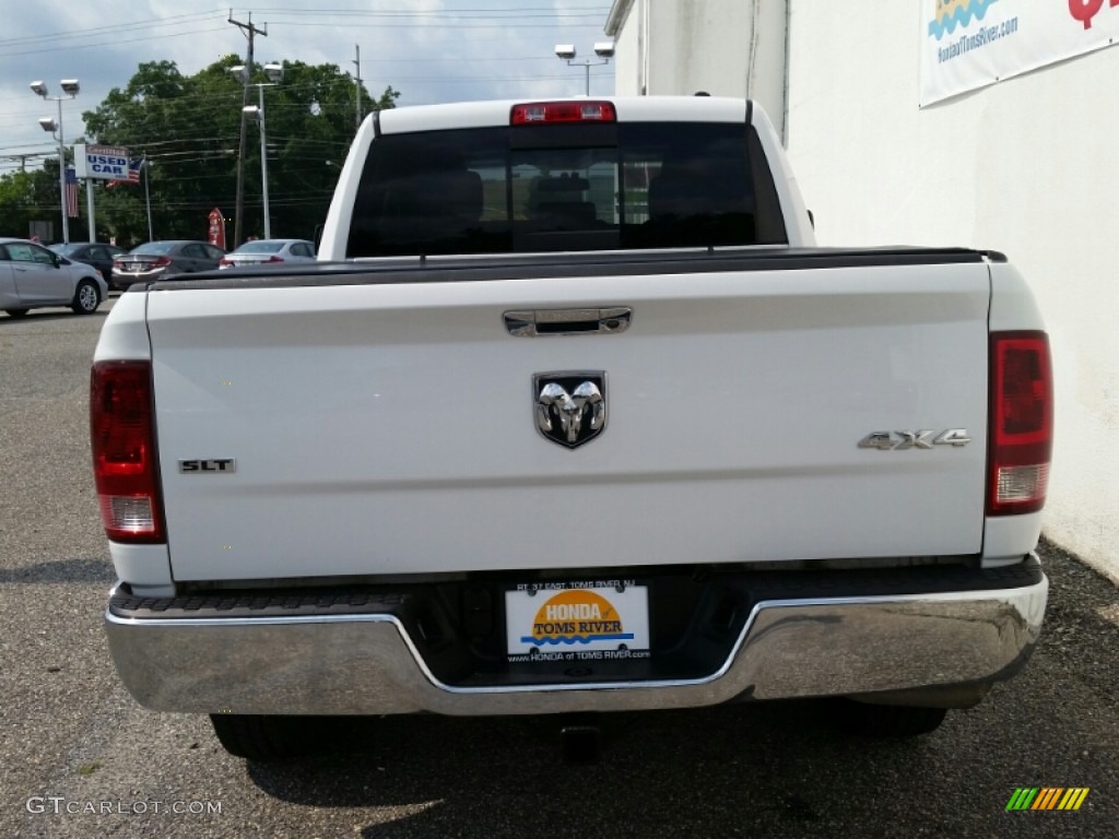 2012 Ram 1500 SLT Quad Cab 4x4 - Bright White / Dark Slate Gray/Medium Graystone photo #5