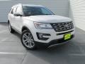 2016 White Platinum Metallic Tri-Coat Ford Explorer Limited  photo #2