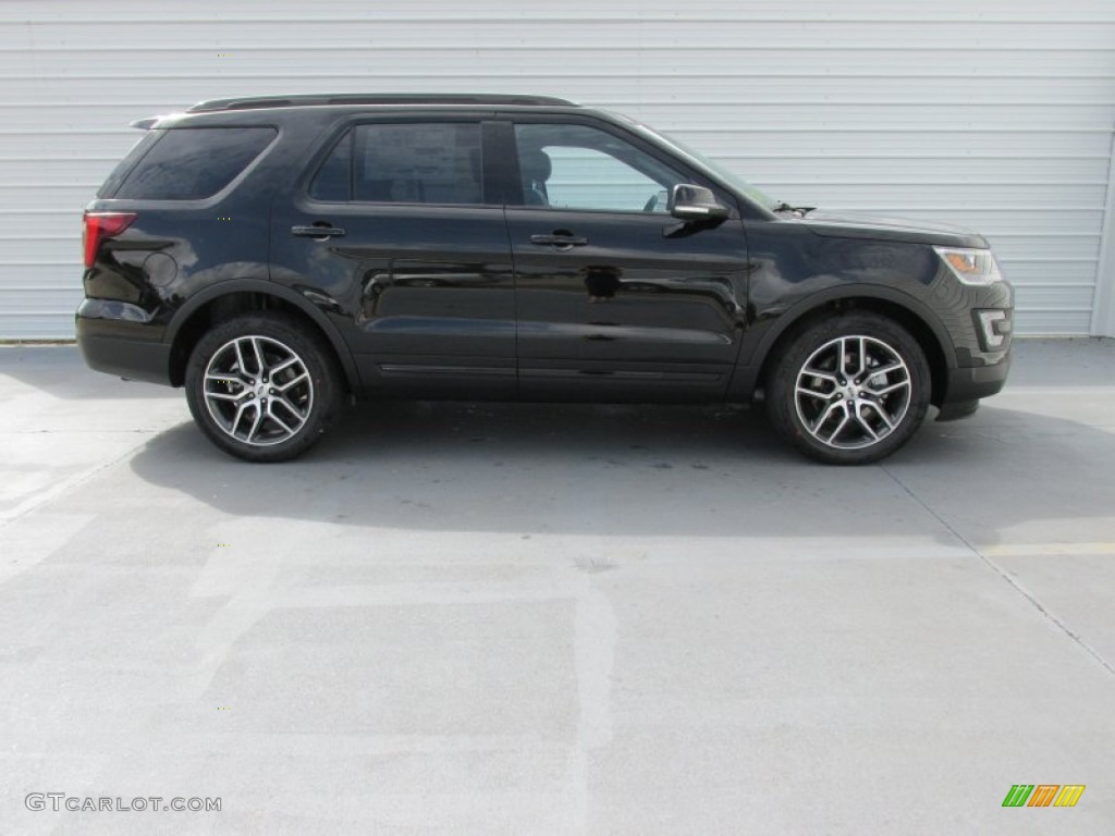 2016 Explorer Sport 4WD - Shadow Black / Ebony Black photo #3