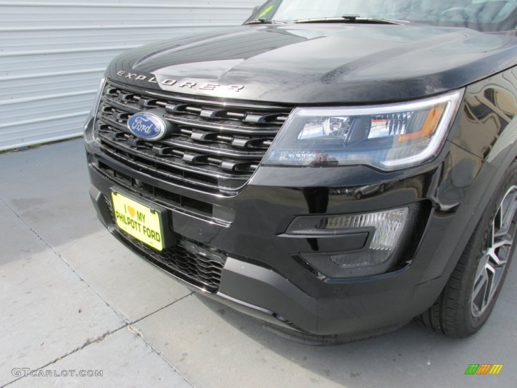 2016 Explorer Sport 4WD - Shadow Black / Ebony Black photo #10